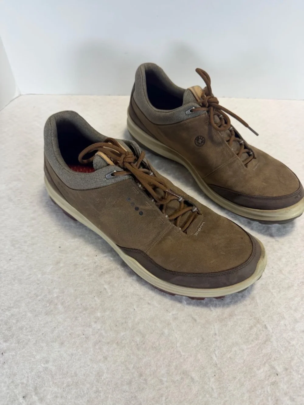 ECCO Golf BIOM Hybrid Yak Leather Gore-Tex Shoes Men's 11 - Picture 9 of 10